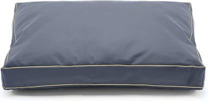 Dog Bed Cover,Waterproof Tough Plastic DIY Pet Bed Cover,Non Stick Hair Easy to Clean Rectangular Fillable Dog Bed Covers with Zipper(Dark Grey,30" L x 20" W x 4" Th,Cover Only)