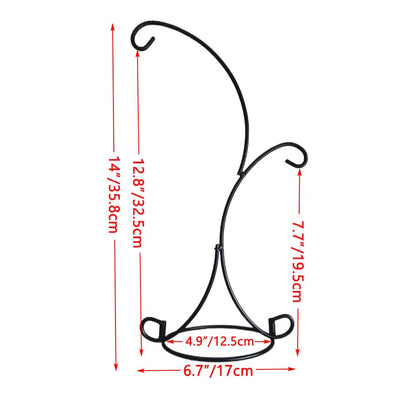 VERSAINSECT isplay Stand, 2 Pack Iron Hanging Stand Rack Holder for Hanging Glass Globe Air Plant Terrarium, Witch Ball and Home Wedding Decoration