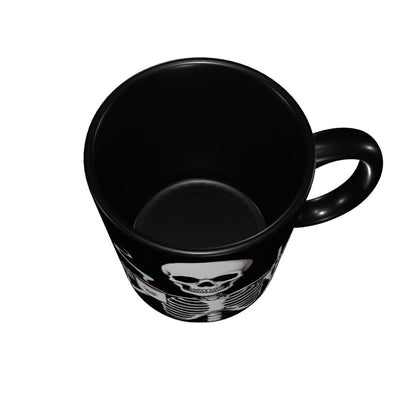 Yamegoun Skull Coffee Mug 11oz Ceramic Tea Cup Kitchen Decor Microwave Safe for Office and Home Novelty Christmas Gifts for Men Women