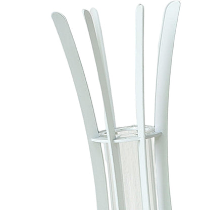 Gcljlmy Hydroponic Plant Glass Tube Flower Vase Desktop Decoration Sturdy Decorative for Plant Propagating Terrariums (White 8x8x24cm)