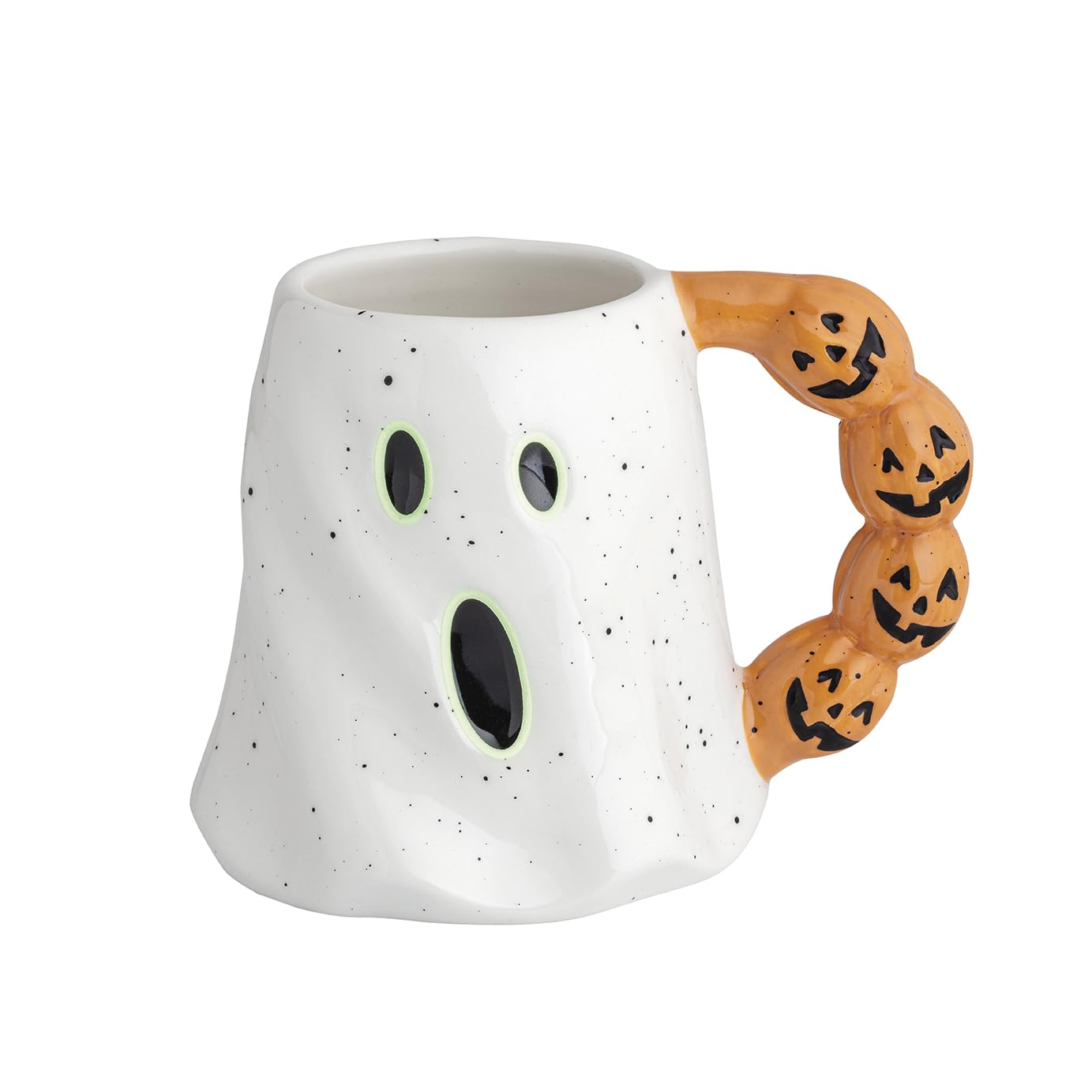 Mud Pie Halloween Ghost Glow in the Dark Mug