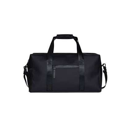 RAINS Trail Gym Bag - Black Gym Duffel Bag for Men and Women, Waterproof Material Sports Duffel Bags With Coated Zip, Detachable Shoulder Strap, 26 L - 2-Year Warranty