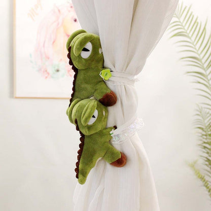 Cciphy 1 Pair Cartoon Dinosaur Curtain Holdbacks Cute Tiebacks Animal Holders Window Accessories for Children Nursery Curtain Decoration (Dinosaur)