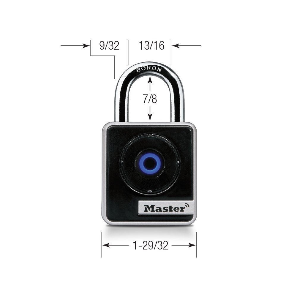 Master Lock Bluetooth Indoor Padlock with Easy Backup Keypad Entry 4400D