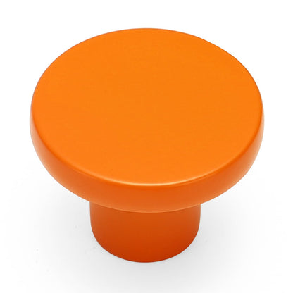 Ravinte 3 Pack Cabinet Knobs Orange Kitchen Cabinet Knobs Round Dresser Drawer Pulls Closet Door Pulls 1-1/5 Inch