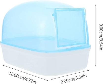 balacoo 2pcs Visible Hamster Bathtub Transparent Plastic Hamster Bath Space for Chinchilla Animals Easy to Use Clean and Durable Dust Bath Container