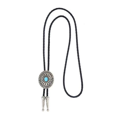 GelConnie Handmade Bolo Tie for Men Western Cowboy Leather Necktie Costume Bolo Tie Halloween Accessories for Men Women