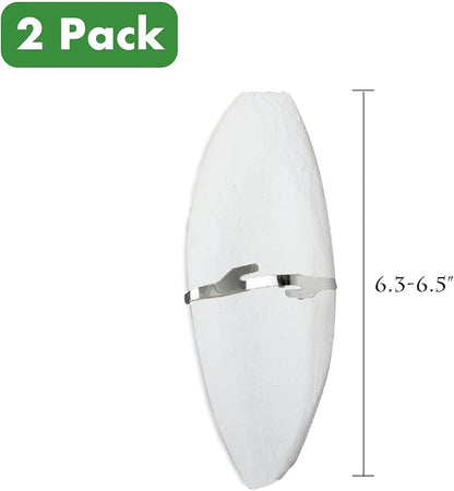 2 Pack Big Cuttlebones for Birds Parakeets Cockatiels African Greys All Parrots Tortoise Snails Animals, 6.3-6.5inch Large Cuttlefish Bones with Holder for Bird Cage