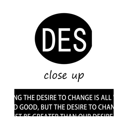 WYJZDZQ8 Desire Noun Inspirational Canvas Office Print Wall Art Motivational Picture Poster Painting Modern Inspiring Artwork for Home Living Room Bedroom Decor Ready to Hang [24''W x 36''H]