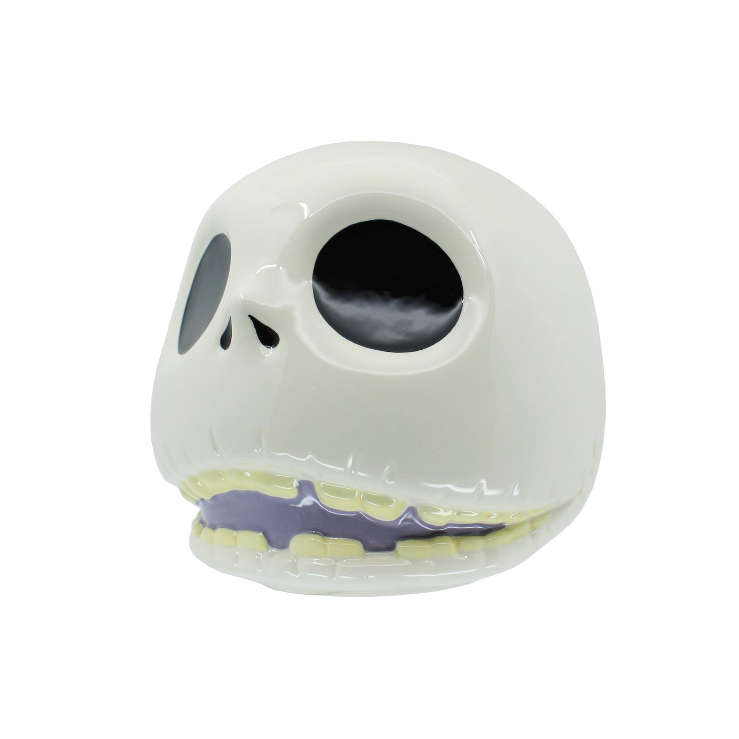 Enesco Disney Ceramics the Nightmare Before Christmas Jack Skellington Sculpted Cookie Jar, 7 Inch, Multicolor