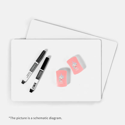 loukin 2 Pack Kid Magnetic Dry Erase Erasers, Mini Whiteboard Eraser, Small Glass Board Eraser for Classroom, Home, Office, 2.17"x1.38"x0.59"(Pink)