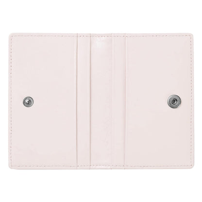 YOXIER womens Card cace，Minimalist Genuine leather Card holder, Minimalist Genuine leather Card holder, Holds Bills, IDs & Driver's license，Rfid Card cace women (Pink)
