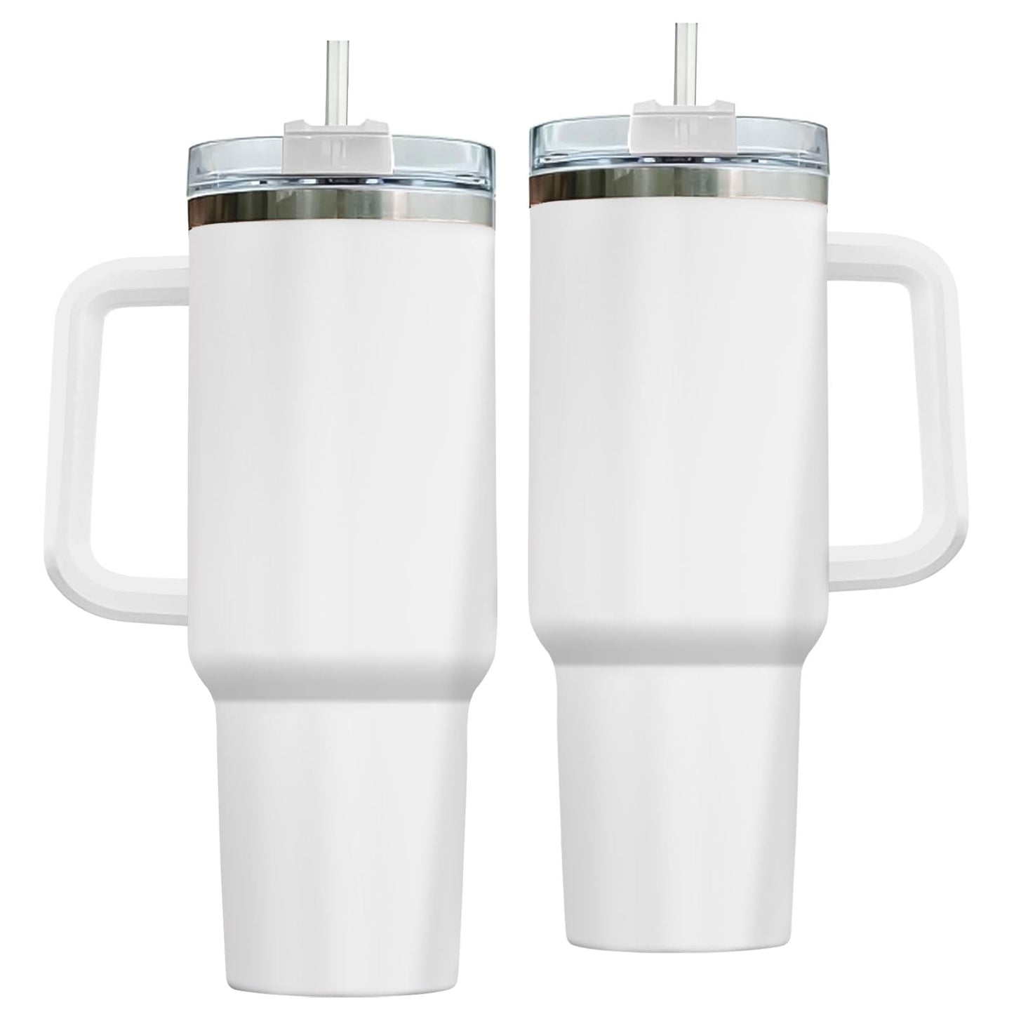 GEPOSTORE 40oz Tumbler with Handle and Straw Insulated Travel Mug