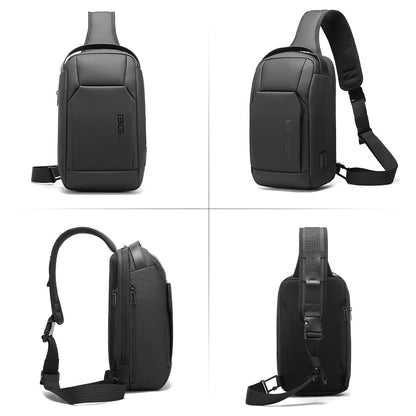 BANGE Fashion Sling Bag, Waterproof Shoulder bag, Crossbody Backpack for Men