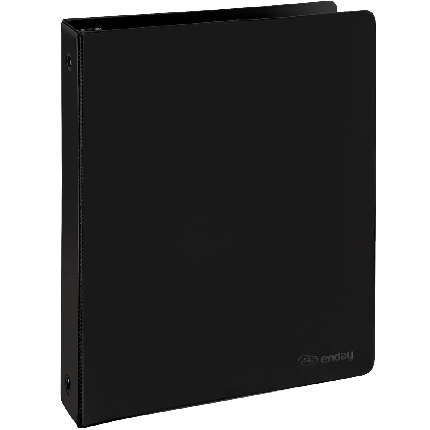 Enday 3 Ring Binder 1.5 Inch, Black Heavy Duty Three Ring Binder, 325 Sheets Capacity - 1.5 Inch Binder for Home School and Office