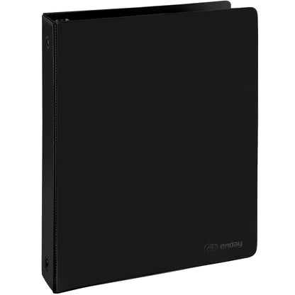 Enday 3 Ring Binder 1.5 Inch, Black Heavy Duty Three Ring Binder, 325 Sheets Capacity - 1.5 Inch Binder for Home School and Office