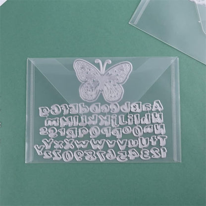 10 Pack Stamp and Dies Storage Pocket,8.75x6 inch Large Size Plastic Storage Envelopes Transparent Plastic Folders for Cutting Dies Stencil Embossing Crafts for DIY Scrapbooking Craft Organizer Holder