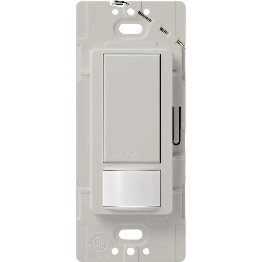 Lutron Maestro Motion Sensor Light Switch Indoor for Bathroom, Garage, Laundry Room, Any Bulbs, Occupancy Vacancy Sensor, Single-Pole, MS-OPS2-WH, White
