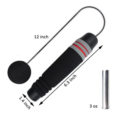 Benvo Weighted Ropeless Jump Rope Cordless Speed Rope Skipping Rope for Double Unders, Exercise, WOD, Boxing, MMA Beachbody Training Fitness- Updated Version