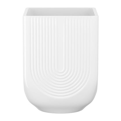 XiHuaer Ceramic Planter, 6 Inch Plant Pot with Drainage Hole, Indoor Outdoor Planter Flower Pots, White Pot for Plants