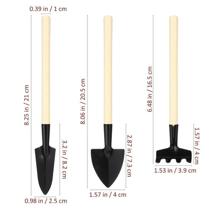 BESPORTBLE 10sets Mini Gardening Tools Handle Planting Tools Kit for Transplanting Flower and Vegetable Gardening
