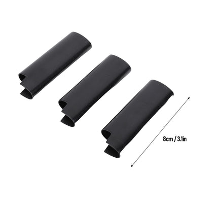 AYNEFY 3PCS Metal Lighter Case – Zinc Alloy Protective Sleeve for Lighters, Travel-Friendly Lighter Holder for Bar, Party & Gifts, Stylish Black Lighter Accessory (Pack of 3)