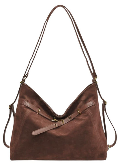 Suede Crossbody Bag 2025 Fall Winter Suede Tote Bag Hobo Purse Casual Shoulder Handbag Large Satchel for Women