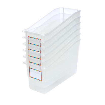 Really Good Stuff Durable Book & Binder Holders - 6 Pack - Clear