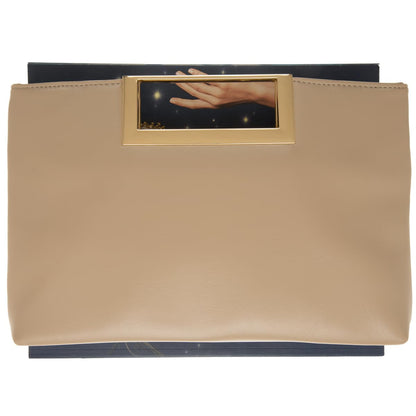 Top Handle Clutch Purses for Women Evening/Formal, Fashion PU Leather Purse for Prom, Cocktail, and Wedding,Taupe
