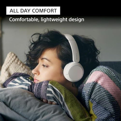 Sony WH-CH520 Wireless Headphones Bluetooth On-Ear Headset with Microphone and up to 50 Hours Battery Life with Quick Charging, Cappuccino