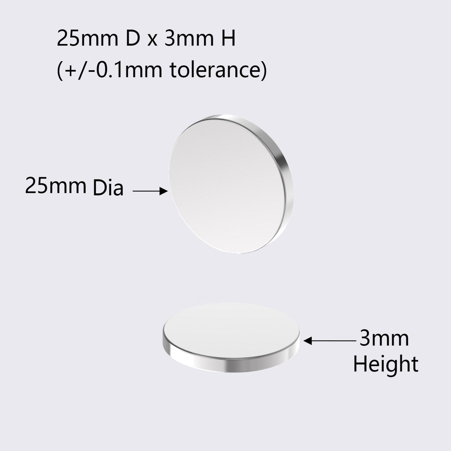 AplysiaTech 25x3mm N52 Heavy Duty Rare Earth Magnets, Strong Refrigerator Magnets 12PCS, Large Round Fridge Magnet, Premium Neodymium Magnet for Whiteboard, Billboard, Kitchen, Office, School