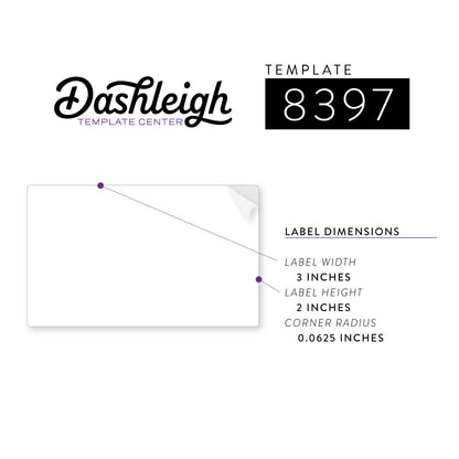 Dashleigh 8 oz Jar Labels, 100 Blank Printable Stickers 3x2 Inch for Candle Jars, Mason Jars, Glass Bottles - Self-Adhesive Recycled White Label Sheets for Inkjet and Laser Printer, Canning, Cosmetics