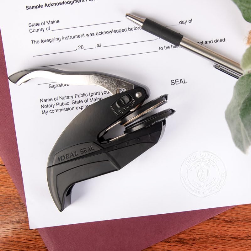 Nebraska Round Notary Embosser | Official State Embosser | Official Seals | Meets State Specifications (Nebraska, Round Embosser)