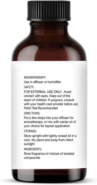 Majestic Pure Essential Oil with Glass Dropper - 100% Pure and Natural - Essential Oils for Diffuser, Aromatherapy, Soap and Candle Making, Rose Essential Oil, Rose Oil, 1 Fl Oz