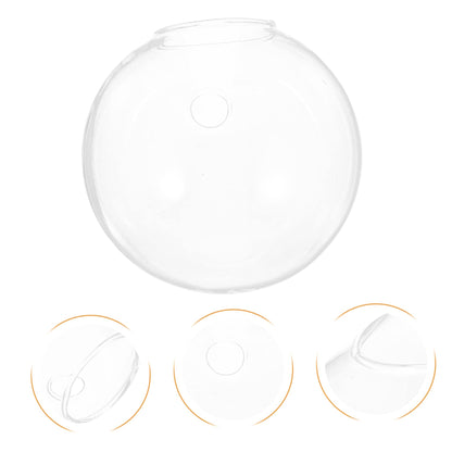 Levemolo 1set Glass Wall Plant Vase Decorative Hanging Vases for Wall-Mounted Plant Terrarium Bud