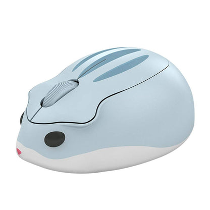 Wireless Mouse Cute Hamster Shape Less Noice Portable Mobile Optical 1200DPI USB Mice Cordless Mouse for PC Laptop Computer Notebook MacBook Kids Girl Boy Men Women Adults School Office Gift (Purple)