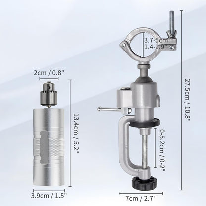 BAUSATZ Leather Polishing Machine, Leather Edge Burnishing Machine, Electric Leather Edge Burnisher Polisher Tool 10pcs Leather Burnisher Bits, Adjustable Speed (0-24000RPM) Polishing Grinding Machine