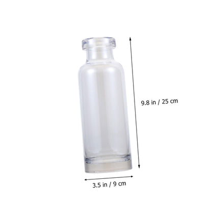 ABOOFAN Glass Vase for Hydroponics Plants Small Mouth Desktop Planter Terrarium for Home Decoration Smooth Transparent Floral Arrangement Container Gift Ready Decorative Propagation