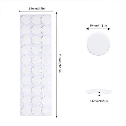 Adhesive Stick dots Two-Sided Sided Mounting Putty Stick Tack for Wall Hanging Crafts Balloons Festival Party Decorations,Clean Removable(1.2"*1.2"-120)
