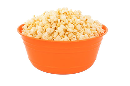 Mintra Home Plastic Bowls (4L Large 2pk, Orange) -10.75W x 4.5inH - large orange plastic bowl for popcorn, snacks, drinks, candy, Halloween, trick or treat bowls - 2 Pack