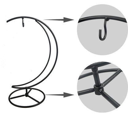 YY YEARCHY Ornament Display Stand Holder Home Wedding Decoration Rack for Hanging Glass Globe Air Plant Flower Pot Stand Iron Pot Hook Stand Terrarium Witch Ball