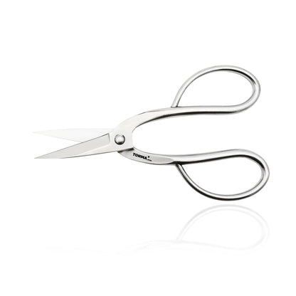 TONMA Ashinaga Bonsai Scissors [Made in Japan] 8 inch Soild Stainless Steel Hasami Pruning Shears Ultra Sharp & Rust-proof, Japanese Bonsai Garden Tools