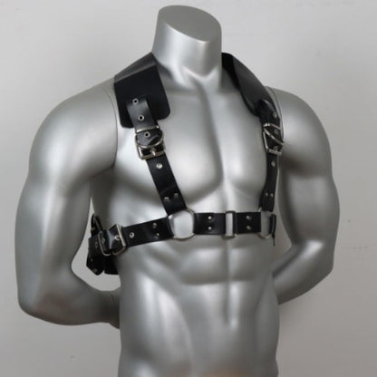 Men's Body Chest Harness Belt Strap with Waistband Adjustable PU Leather Gothic Punk Bondage Belt BDSM SM Cosplay Costume Bar Nightclub Fetish Clubwear Party Club Masquerade