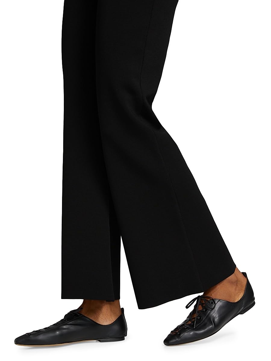 Stella McCartney, Compact Knit Kick-Flare Pants, Medium, Black