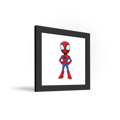 Gallery Pops Marvel Spidey And His Amazing Friends - Spider-Man Wall Art, Black Framed Version, 12'' x 12''