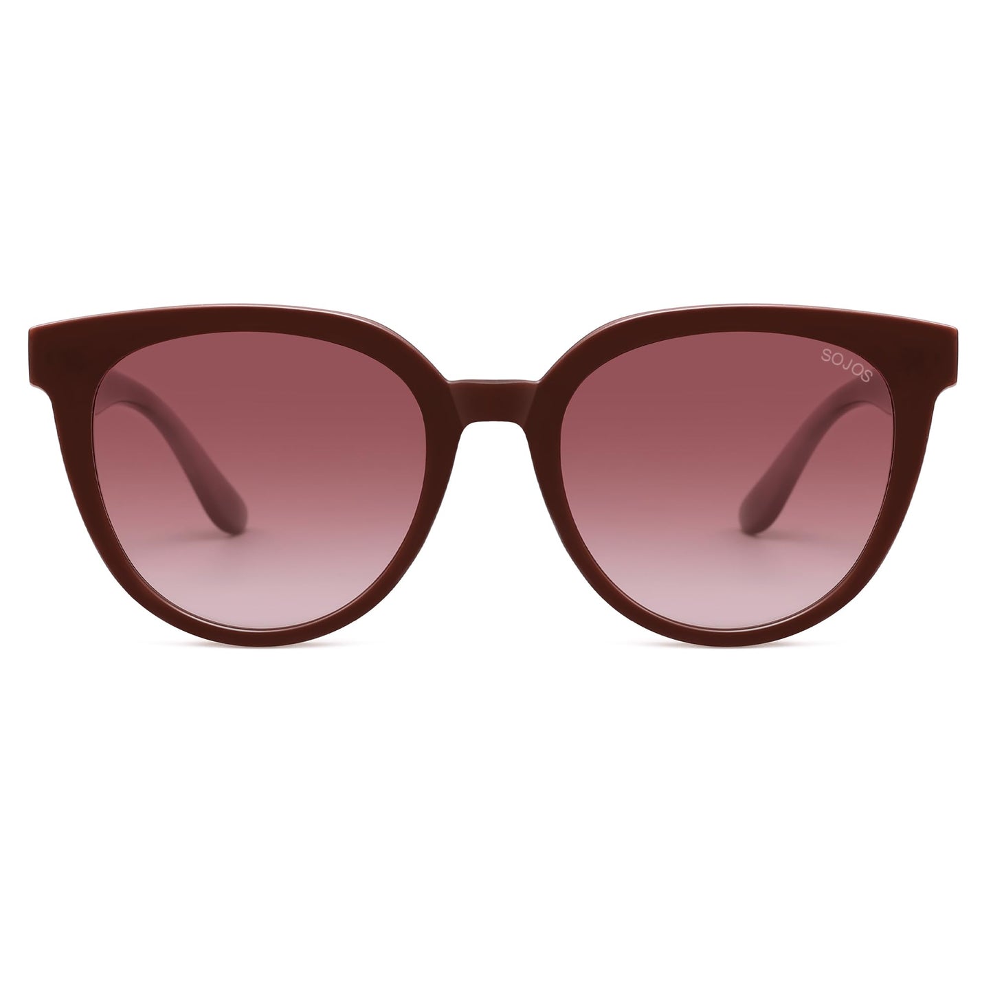 SOJOS Trendy Cat Eye Round Polarized Sunglasses for Women Fashion UV Protection Sunnies Sunglasses SJ2175