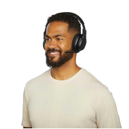 Belkin SoundForm Adapt Wireless Over-Ear Headset, Headphones for Work, Play, Gaming, & Travel w/Built-in Boom Microphone, 45H Battery Life - Compatible with iPhone, iPad, Galaxy, and More - Black