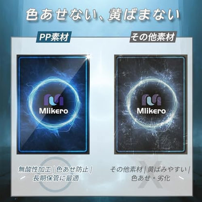 500 Counts Black Card Sleeves, Matte Card Sleeve Deck Card Protectors, Trading Card Sleeves Fit for MTG, TCG and Sports Cards