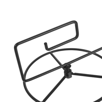 PRETYZOOM Glass Globe Flower Rack with Iron Frame, Small Hanging Terrarium Stand 12.2x25.3cm, Air Planter Display Holder for Indoor Home Decor and Plant Hanging Hooks