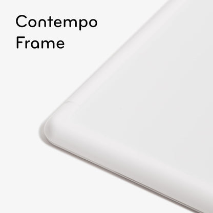 U Brands Contempo Magnetic Small Whiteboard, 8.5” x 11”, White Modern Frame, Mini White Board for Students, Fridge and Locker Dry Erase Board, Includes 4 Markers & Magnet